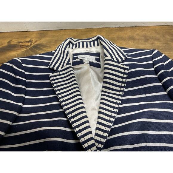 J Crew Schoolboy Blazer in Nautical Stripes Size 4 - Picture 4 of 13